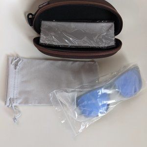 NWT Blue Reflective Sunglasses